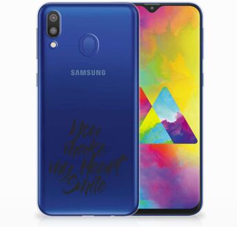 B2Ctelecom Samsung Galaxy M20 TPU Hoesje Design Heart Smile