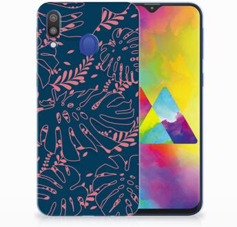 B2Ctelecom Samsung Galaxy M20 TPU Hoesje Design Palm Leaves