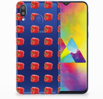 B2Ctelecom Samsung Galaxy M20 TPU Hoesje Design Paprika Red