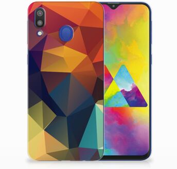 B2Ctelecom Samsung Galaxy M20 TPU Hoesje Design Polygon Color