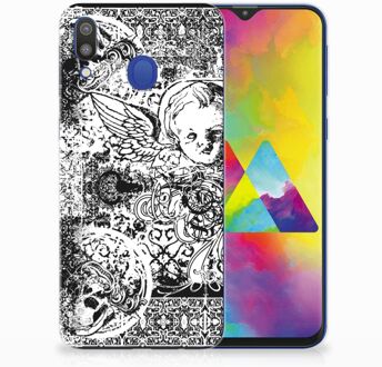 B2Ctelecom Samsung Galaxy M20 TPU Hoesje Design Skulls Angel