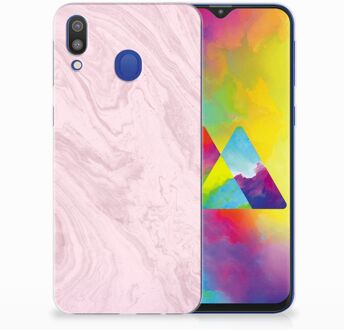 B2Ctelecom Samsung Galaxy M20 TPU Hoesje Marble Pink