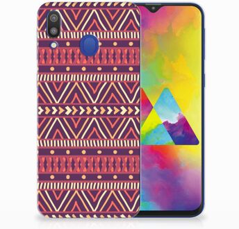 B2Ctelecom Samsung Galaxy M20 Uniek TPU Hoesje Aztec Purple