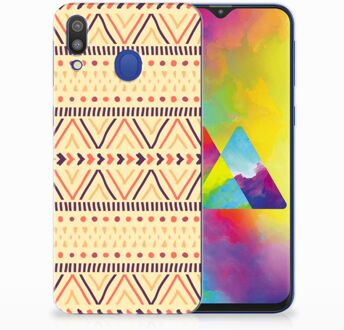 B2Ctelecom Samsung Galaxy M20 Uniek TPU Hoesje Aztec Yellow