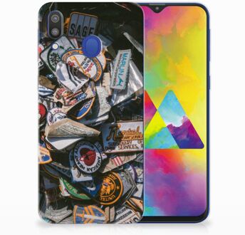 B2Ctelecom Samsung Galaxy M20 Uniek TPU Hoesje Badges