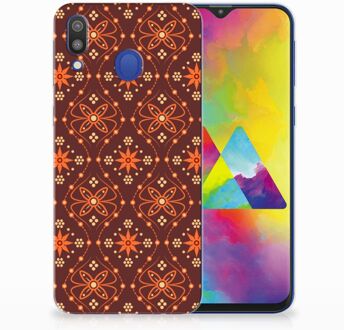 B2Ctelecom Samsung Galaxy M20 Uniek TPU Hoesje Batik Brown