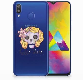 B2Ctelecom Samsung Galaxy M20 Uniek TPU Hoesje Boho Skull