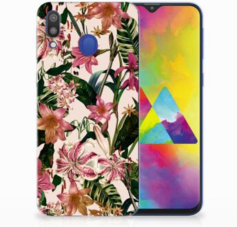 B2Ctelecom Samsung Galaxy M20 Uniek TPU Hoesje Flowers