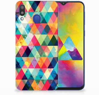 B2Ctelecom Samsung Galaxy M20 Uniek TPU Hoesje Geruit