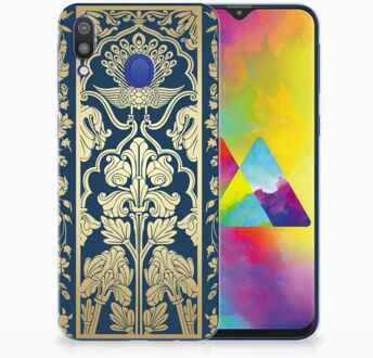 B2Ctelecom Samsung Galaxy M20 Uniek TPU Hoesje Golden Flowers