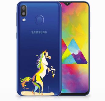 B2Ctelecom Samsung Galaxy M20 Uniek TPU Hoesje Horse Color