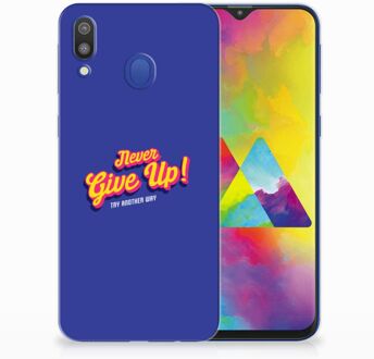 B2Ctelecom Samsung Galaxy M20 Uniek TPU Hoesje Never Give Up