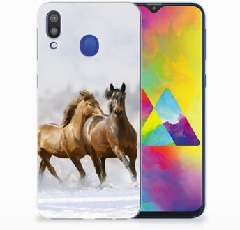 B2Ctelecom Samsung Galaxy M20 Uniek TPU Hoesje Paarden