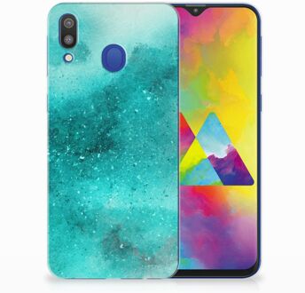 B2Ctelecom Samsung Galaxy M20 Uniek TPU Hoesje Painting Blue