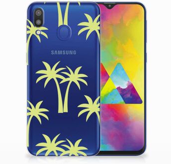 B2Ctelecom Samsung Galaxy M20 Uniek TPU Hoesje Palmtrees