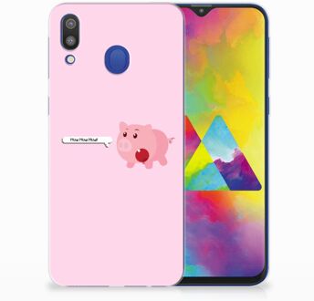 B2Ctelecom Samsung Galaxy M20 Uniek TPU Hoesje Pig Mud