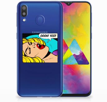 B2Ctelecom Samsung Galaxy M20 Uniek TPU Hoesje Popart Oh Yes