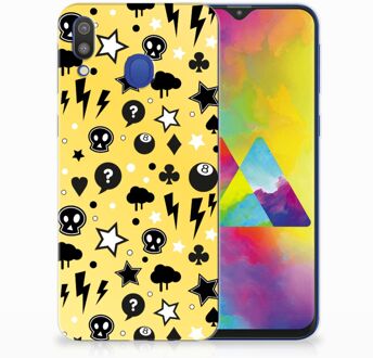 B2Ctelecom Samsung Galaxy M20 Uniek TPU Hoesje Punk Yellow