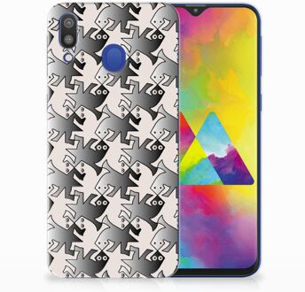 B2Ctelecom Samsung Galaxy M20 Uniek TPU Hoesje Salamander Grey