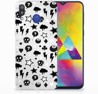 B2Ctelecom Samsung Galaxy M20 Uniek TPU Hoesje Silver Punk