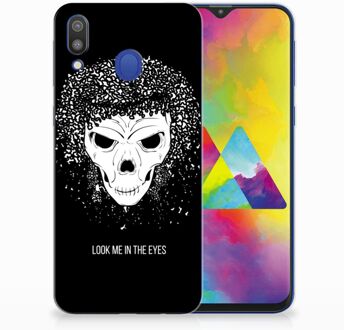 B2Ctelecom Samsung Galaxy M20 Uniek TPU Hoesje Skull Hair