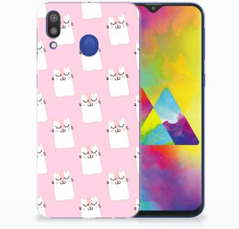 B2Ctelecom Samsung Galaxy M20 Uniek TPU Hoesje Sleeping Cats