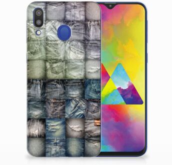 B2Ctelecom Samsung Galaxy M20 Uniek TPU Hoesje Spijkerbroeken