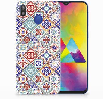 B2Ctelecom Samsung Galaxy M20 Uniek TPU Hoesje Tiles Color