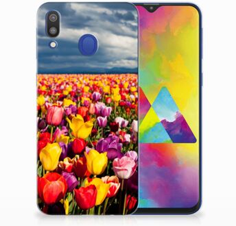 B2Ctelecom Samsung Galaxy M20 Uniek TPU Hoesje Tulpen