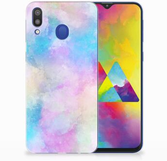 B2Ctelecom Samsung Galaxy M20 Uniek TPU Hoesje Watercolor Light