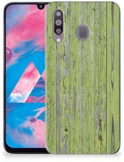 B2Ctelecom Samsung Galaxy M30 Bumper Hoesje Green Wood