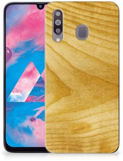 B2Ctelecom Samsung Galaxy M30 Bumper Hoesje Licht Hout