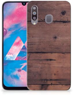 B2Ctelecom Samsung Galaxy M30 Bumper Hoesje Old Wood