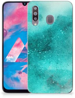 B2Ctelecom Samsung Galaxy M30 Hoesje maken Painting Blue