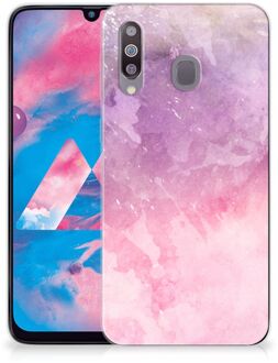 B2Ctelecom Samsung Galaxy M30 Hoesje maken Pink Purple Paint