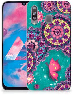 B2Ctelecom Samsung Galaxy M30 Hoesje maken Vlinders en Cirkels