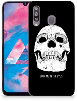 B2Ctelecom Samsung Galaxy M30 Silicone Back Case Skull Eyes