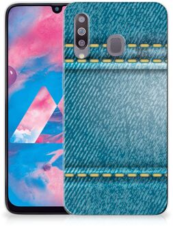 B2Ctelecom Samsung Galaxy M30 Silicone Back Cover Jeans