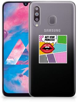 B2Ctelecom Samsung Galaxy M30 Silicone Back Cover Popart Princess