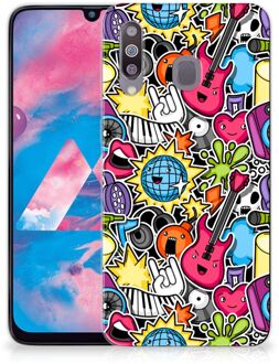 B2Ctelecom Samsung Galaxy M30 Silicone Back Cover Punk Rock