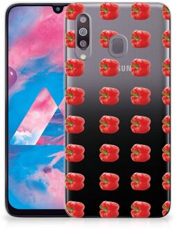 B2Ctelecom Samsung Galaxy M30 Siliconen Case Paprika Red