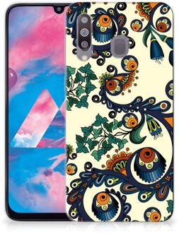 B2Ctelecom Samsung Galaxy M30 Siliconen Hoesje Barok Flower