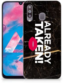 B2Ctelecom Samsung Galaxy M30 Siliconen hoesje met naam Already Taken Black