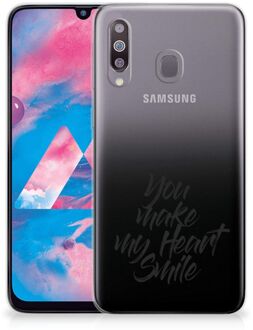 B2Ctelecom Samsung Galaxy M30 Siliconen hoesje met naam Heart Smile