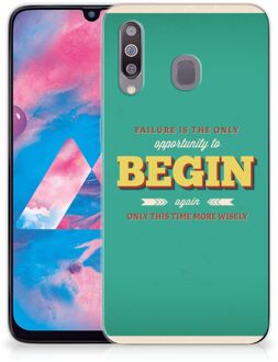 B2Ctelecom Samsung Galaxy M30 Siliconen hoesje met naam Quote Begin