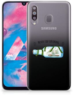 B2Ctelecom Samsung Galaxy M30 Telefoonhoesje met Naam Boho Bottle