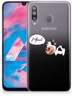 B2Ctelecom Samsung Galaxy M30 Telefoonhoesje met Naam Cow