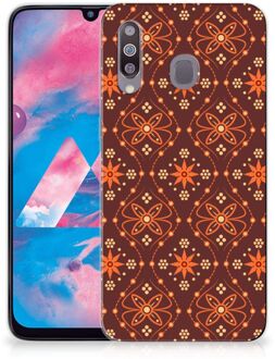 B2Ctelecom Samsung Galaxy M30 TPU bumper Batik Brown