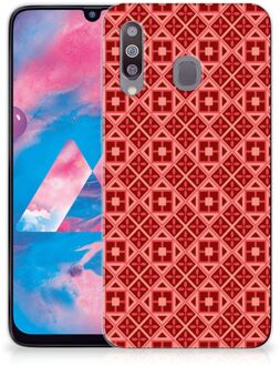 B2Ctelecom Samsung Galaxy M30 TPU bumper Batik Red