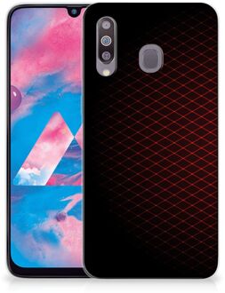 B2Ctelecom Samsung Galaxy M30 TPU bumper Geruit Rood